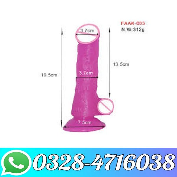 Clear Purple Dildo With Suction Cup