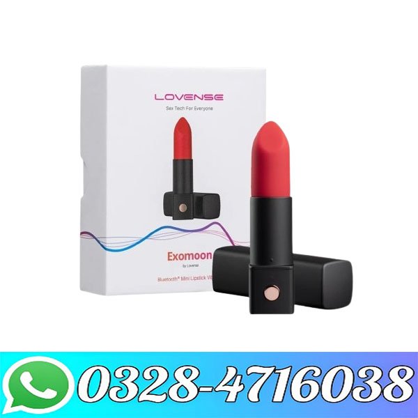 Exomoon App-Controlled Discreet Lipstick Vibrator Red